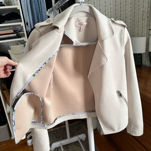 Philosophy Cream Suede Jacket - Picture 7 of 9